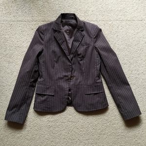 3 for $25 Theory Brown Pinstriped Blazer Suit Jacket